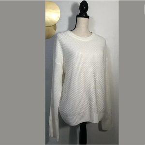 WORKSHOP Pullover Chunky Ivory Sweater Large